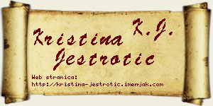 Kristina Jestrotić vizit kartica